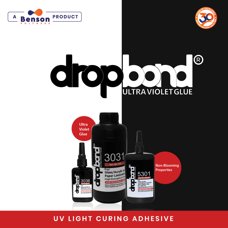 Drop Bond UV Adhesives For Paper & Glass Lamination /Pasting, Bottle, 100Ml  at Rs 350/piece in Delhi