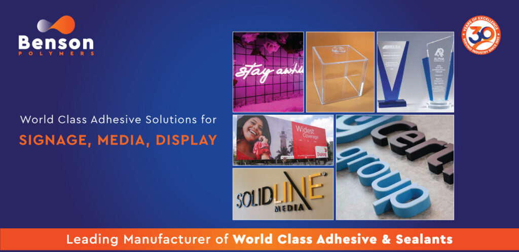 Signage and Display Adhesives – Solutions for Sign Makers